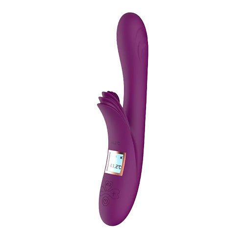 Vibrador Doble uso Lengua con pantalla LCD climatizada LILO