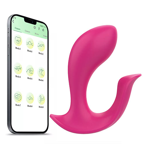 Vibrador portatil para ropa interior con aplicación