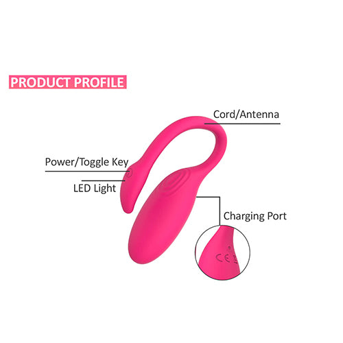 Flamingo - Vibrador Interno a control remoto por app