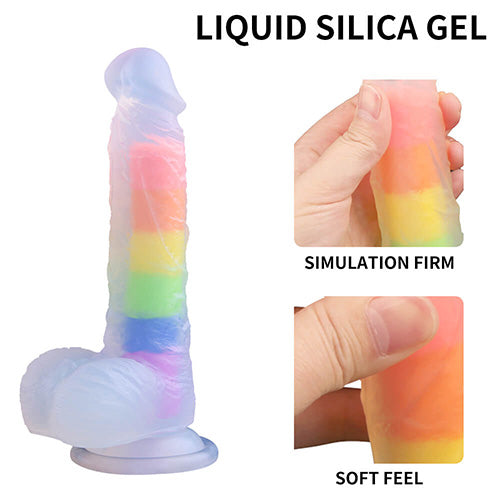 Dildo Colores  LGBT+ con ventosa