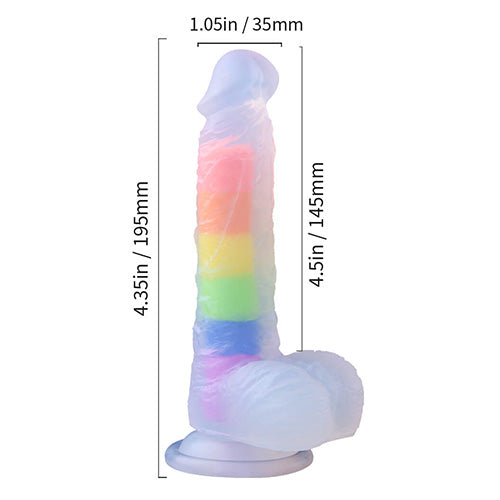 Dildo Colores  LGBT+ con ventosa